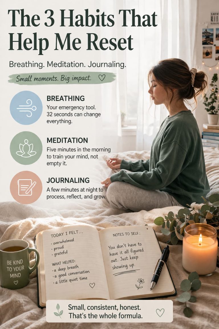 The 3 Habits That Help Me Reset: Breathing, Meditation, and Journaling